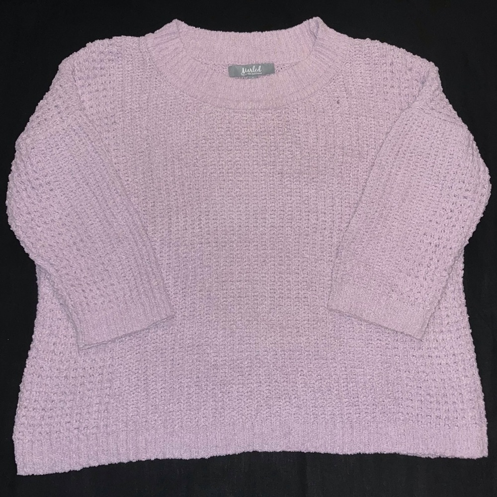 soft lilac sweater